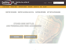Tablet Screenshot of etchingexpressions.com